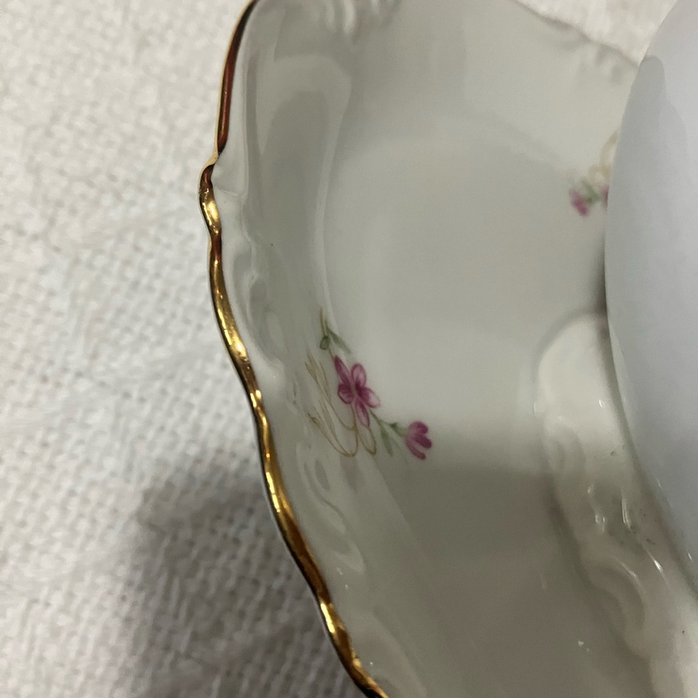Vintage Edelstein Bavarian Maria Theresia Bianca Pattern 80 yr Anvsry Gravy Bowl - Picture 8 of 14